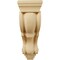 Ekena Millwork 5"W x 6 3/4"D x 14"H Large Traditional Wood Corbel, Alder CORW05X07X14TRAL - alternate 3